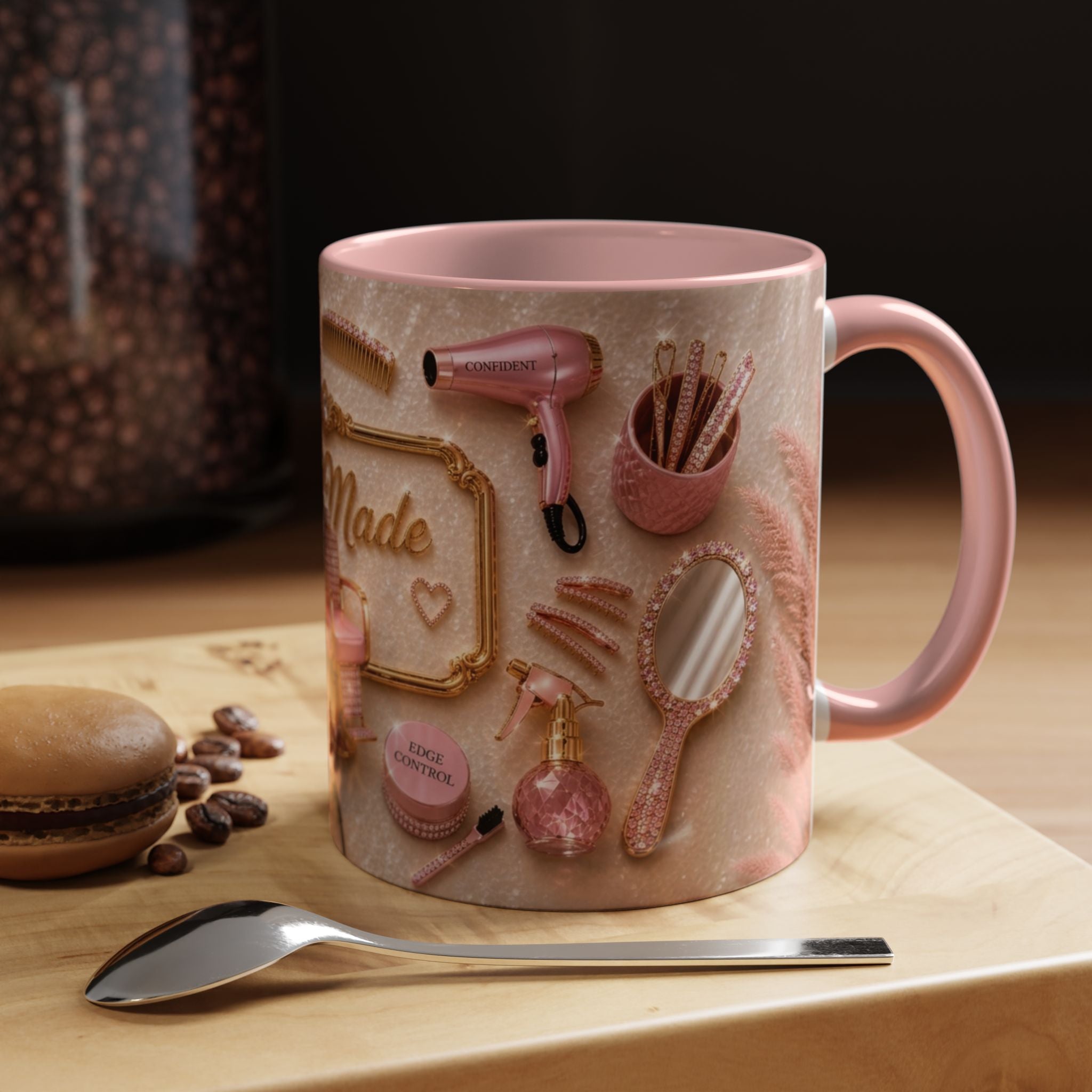 Self Made Beauty Boss Mug – Pink Handle