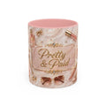 Pretty & Paid Coffee Mug – Pink Interior Glam