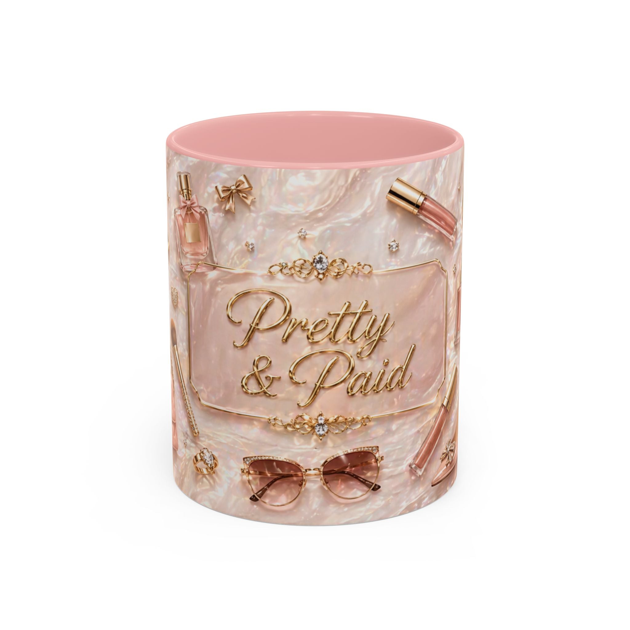 Pretty & Paid Coffee Mug – Pink Interior Glam