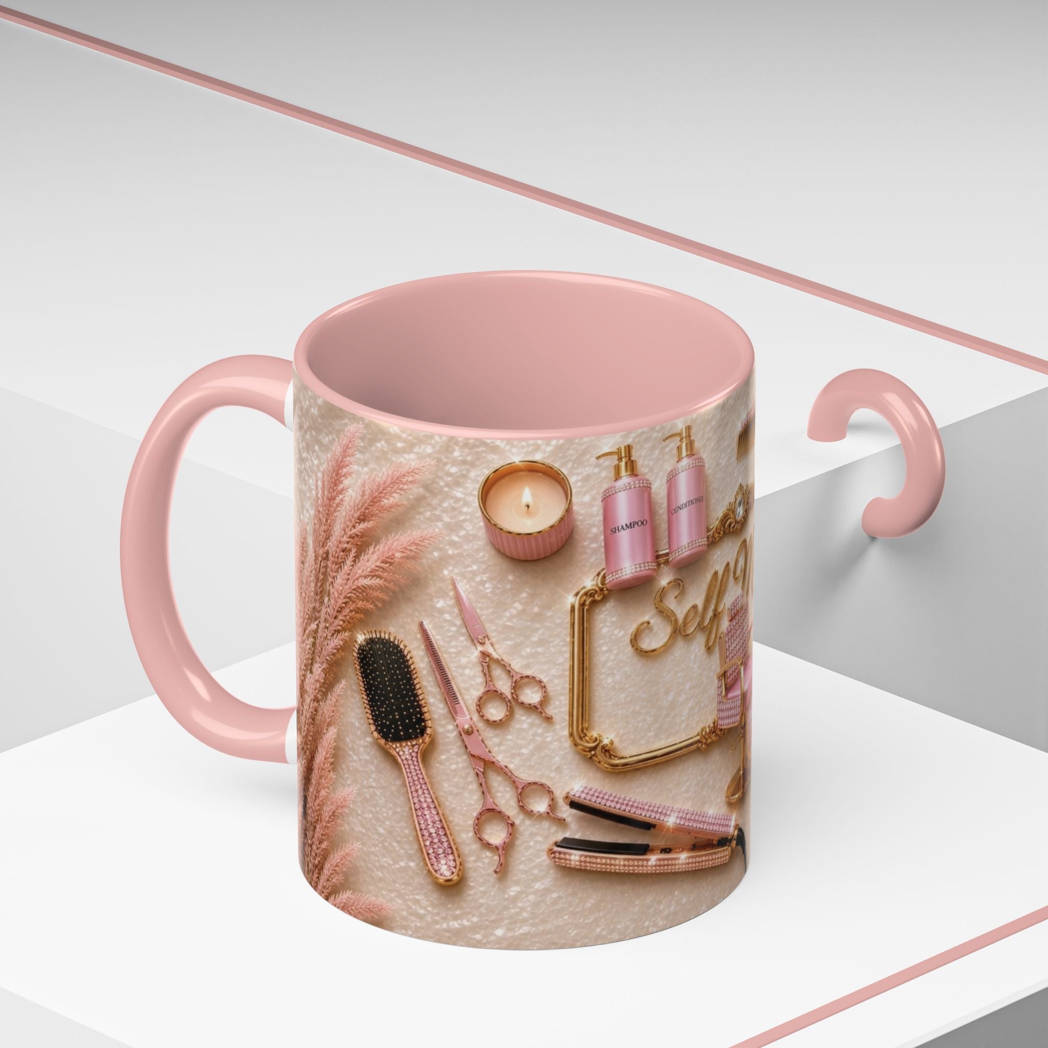Self Made Beauty Boss Mug – Pink Handle