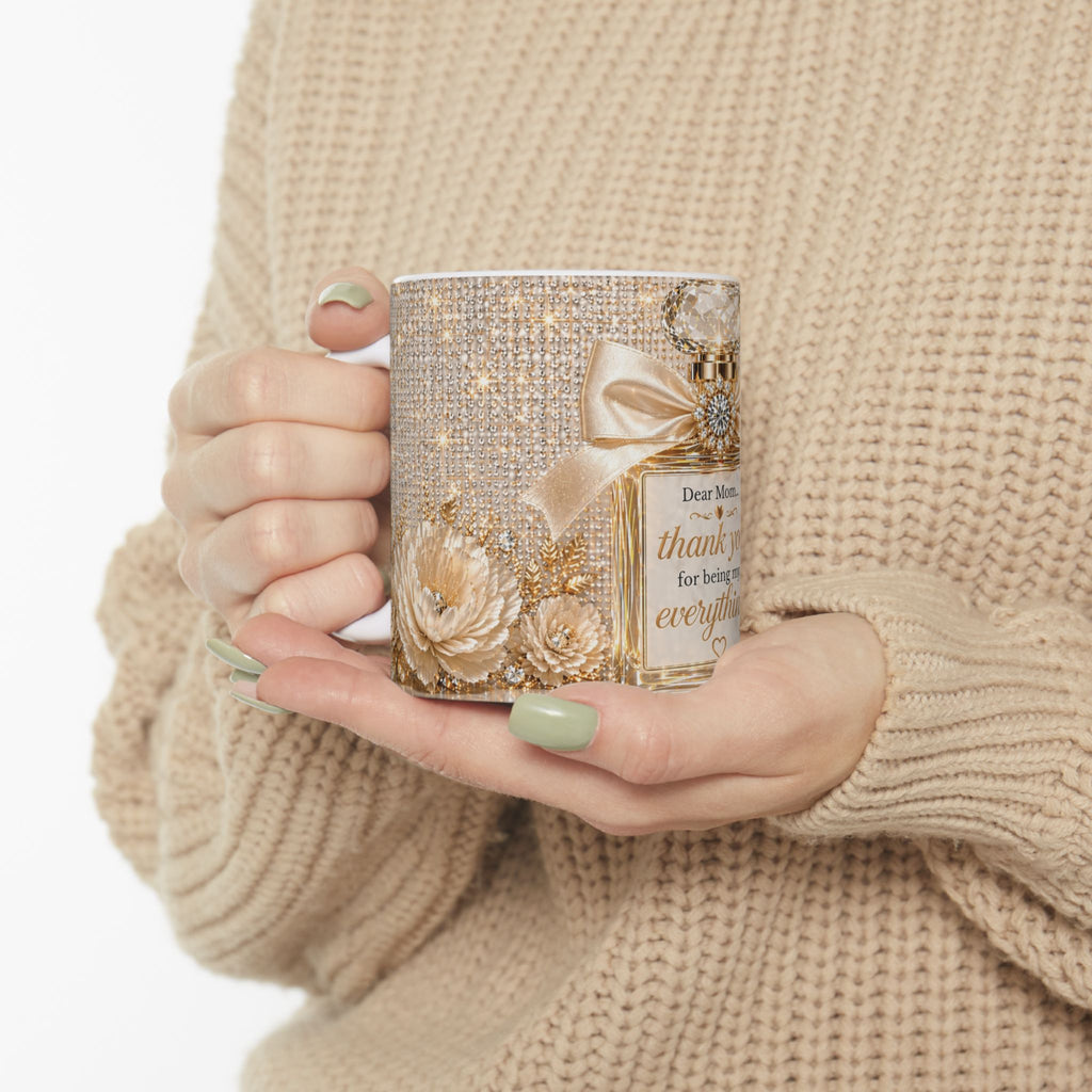 Dear Mom Coffee Mug – Luxury Gold Glam