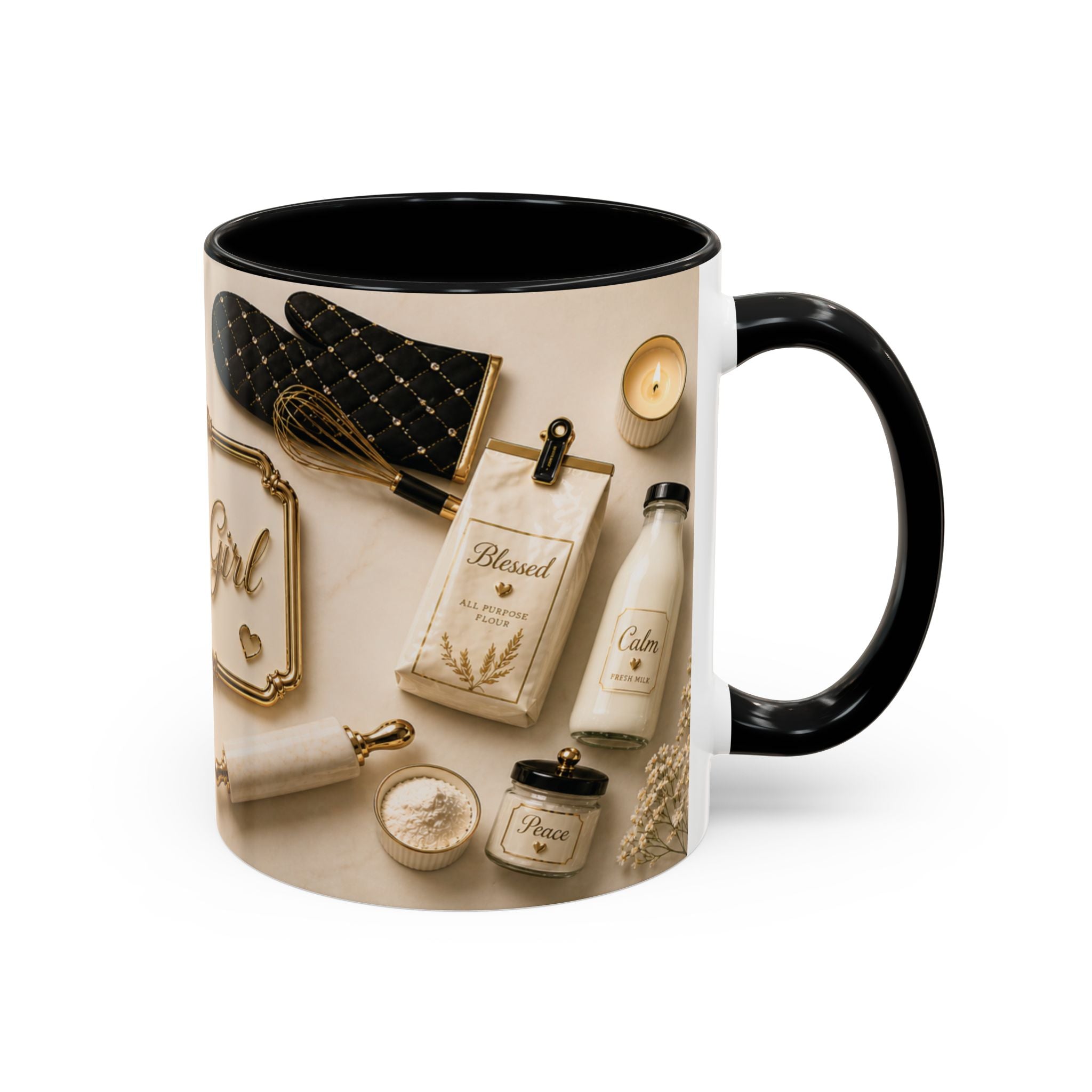 That Girl Coffee Mug – Black & Gold Luxe