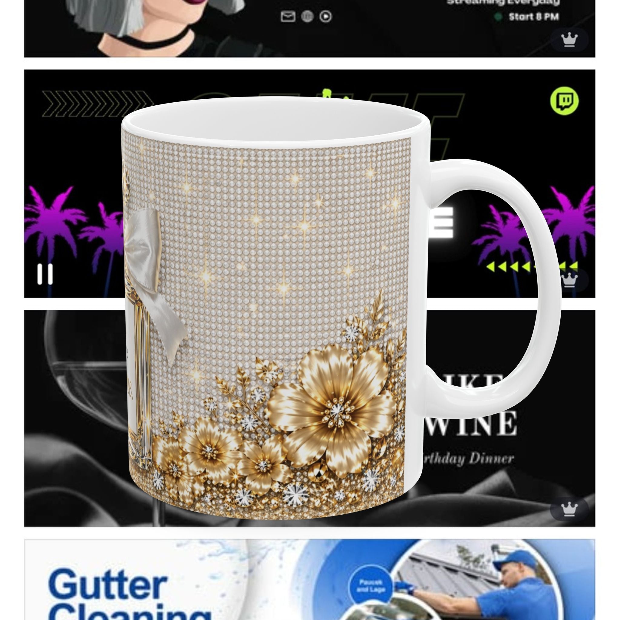 Mom Your Love Built Me Coffee Mug – Gold Luxe Glam