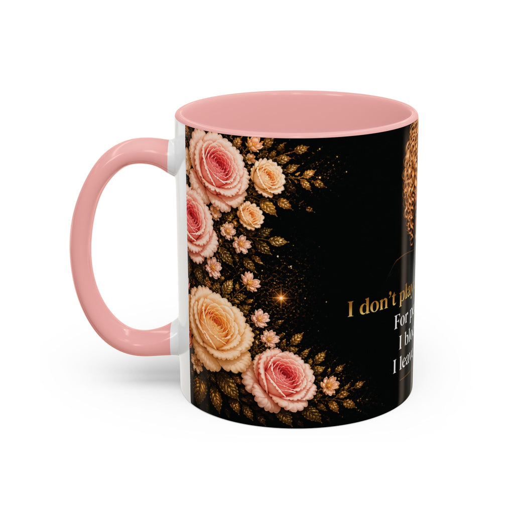 I Don’t Play About Me Anymore Pink Accent Mug – Self Love Statement Coffee Mug