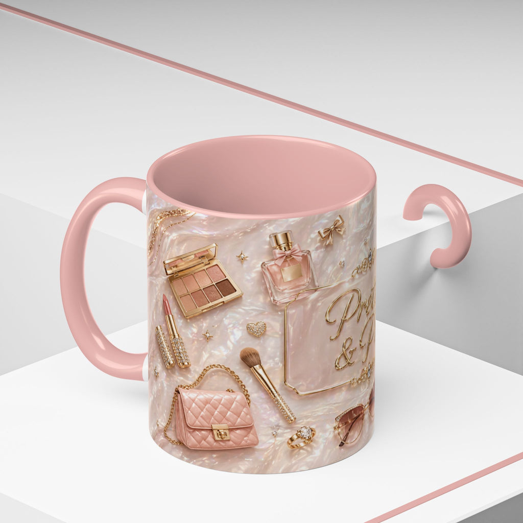 Pretty & Paid Coffee Mug – Pink Interior Glam