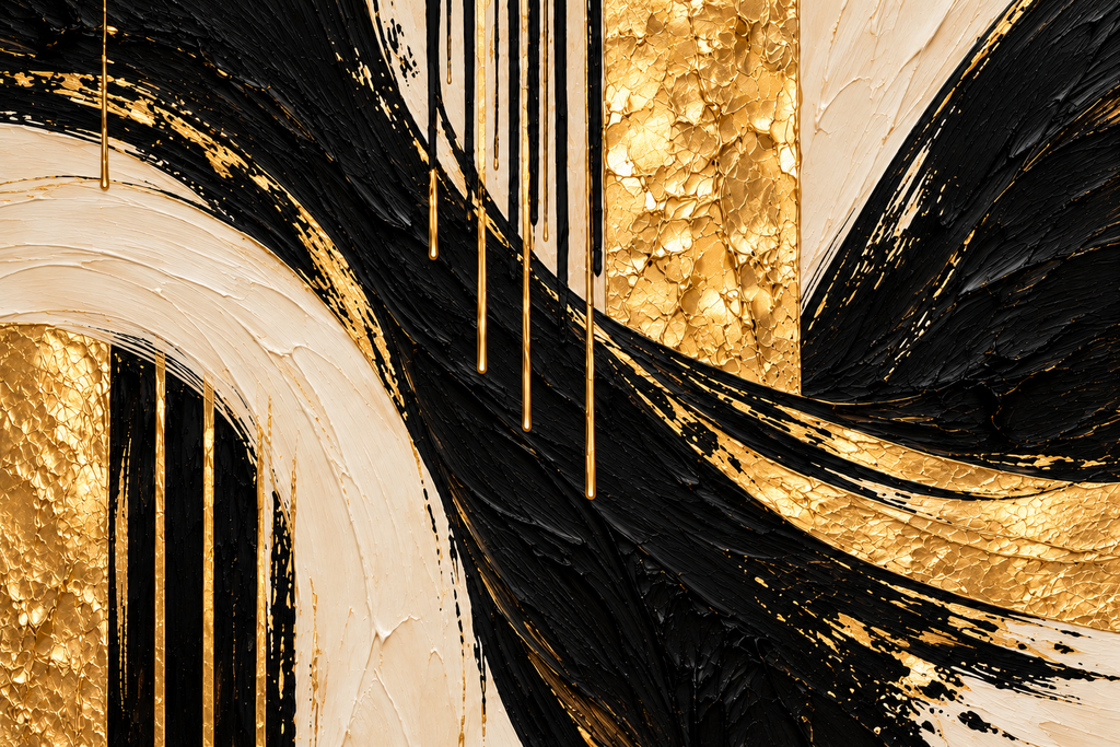 Gilded Obsession Set of 2 | Luxury Abstract Wall Art | Mrs. G Designs ...